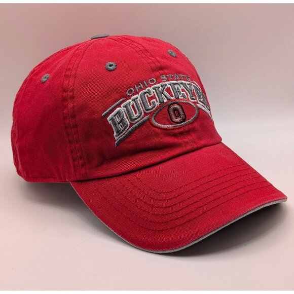 Ohio State Buckeyes Hat Unisex Cap Adjustable Strap NCAA Red OSU University - Picture 1 of 5